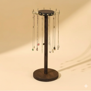 Walnut Necklace Display Stand